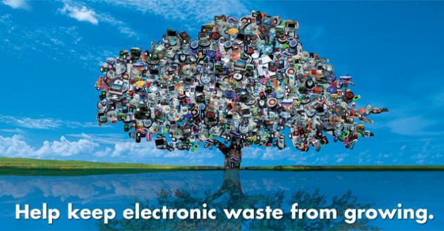 electronic recycling helps the environment