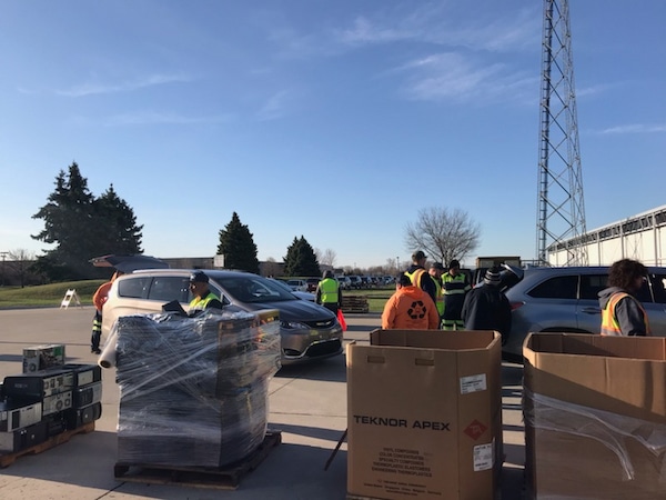 e waste disposal drive-through