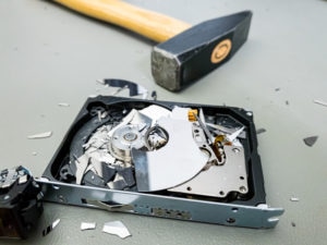 destroy your hard drive for ewaste